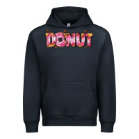 Navy donut with donut and hearts Urban Hoodie - AdoDesignShop