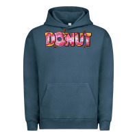 Pigment Midnight Navy donut with donut and hearts Urban Hoodie - AdoDesignShop