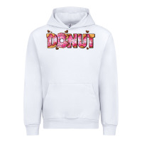 White donut with donut and hearts Urban Hoodie - AdoDesignShop
