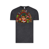 Vintage Black mommys little reindeer christmas Vintage Tee - CowGirlArtShop