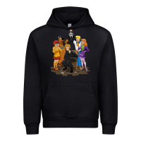 Black surprise!  scooby dog with friends funny halloween Urban Hoodie - longCreatives