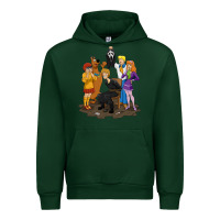 Forest Green surprise!  scooby dog with friends funny halloween Urban Hoodie - longCreatives