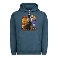Pigment Midnight Navy surprise!  scooby dog with friends funny halloween Urban Hoodie - longCreatives