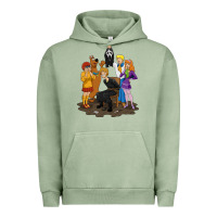 Pigment Oil Green surprise!  scooby dog with friends funny halloween Urban Hoodie - longCreatives