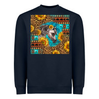 Navy arabian horse Heavyweight Sweatshirt - LillyAllenDesigns