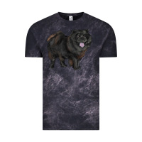 Cloud Black black chow chow Vintage Tee - RanaPortraitStore