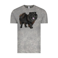 Cloud Rock black chow chow Vintage Tee - RanaPortraitStore
