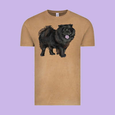 Black Chow Chow Vintage Tee Designed By Ranaportraitstore