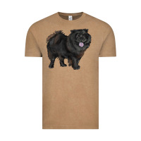 Vintage Coffee black chow chow Vintage Tee - RanaPortraitStore
