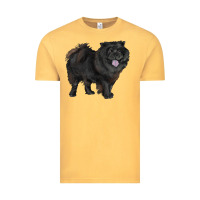 Vintage Mustard black chow chow Vintage Tee - RanaPortraitStore