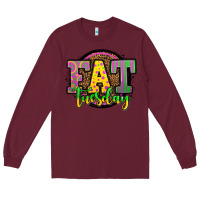 Burgundy mardi gras fat tuesday Long Sleeve Tee - OliviaCreatesArt