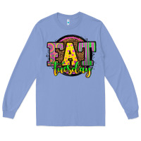 Colony Blue mardi gras fat tuesday Long Sleeve Tee - OliviaCreatesArt