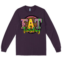 Plum mardi gras fat tuesday Long Sleeve Tee - OliviaCreatesArt