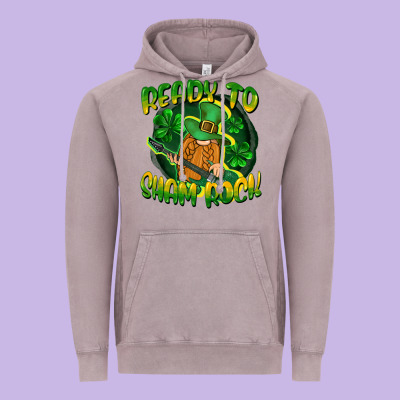 Ready To Sham Rock St. Patrick's Day Vintage Hoodie Designed By Cowgirlartshop