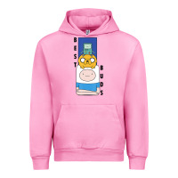 Fuchsia Pink Cn Adventure Time Finn Jake Bmo Best Buds Urban Hoodie - longCreatives
