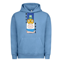 Pigment Pebble Blue Cn Adventure Time Finn Jake Bmo Best Buds Urban Hoodie - longCreatives