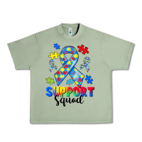 Oil Green support squad autism Urban Heavy Tee - CowGirlArtShop