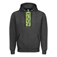 Charcoal Heather dinosaur parasaurolophus pen wrap Zipper Hoodie - Artiststas
