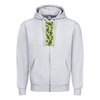 Heather Grey dinosaur parasaurolophus pen wrap Zipper Hoodie - Artiststas