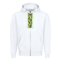 White dinosaur parasaurolophus pen wrap Zipper Hoodie - Artiststas