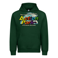 Forest Green Funny Action Park New Jersey 1978 Vintage Urban Hoodie - longCreatives
