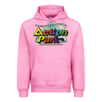 Fuchsia Pink Funny Action Park New Jersey 1978 Vintage Urban Hoodie - longCreatives