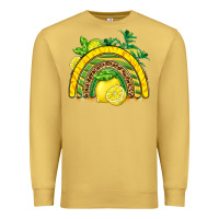 Antique Gold lemon  rainbow Premium Sweatshirt - BarkalooDesign