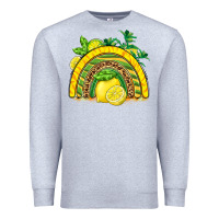 Heather Grey lemon  rainbow Premium Sweatshirt - BarkalooDesign