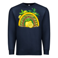 Navy lemon  rainbow Premium Sweatshirt - BarkalooDesign