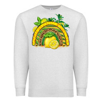 Oatmeal Heather lemon  rainbow Premium Sweatshirt - BarkalooDesign