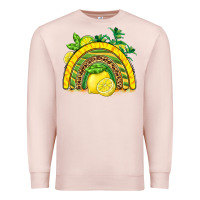Pale Pink lemon  rainbow Premium Sweatshirt - BarkalooDesign