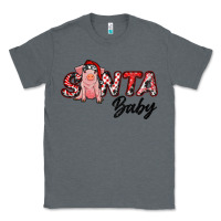 Charcoal Heather Christmas Santa Baby Classic Tee - RanaPortraitStore