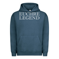 Pigment Midnight Navy euchre tee shirt funny euchre player gift idea euchre legend Urban Hoodie - longCreatives