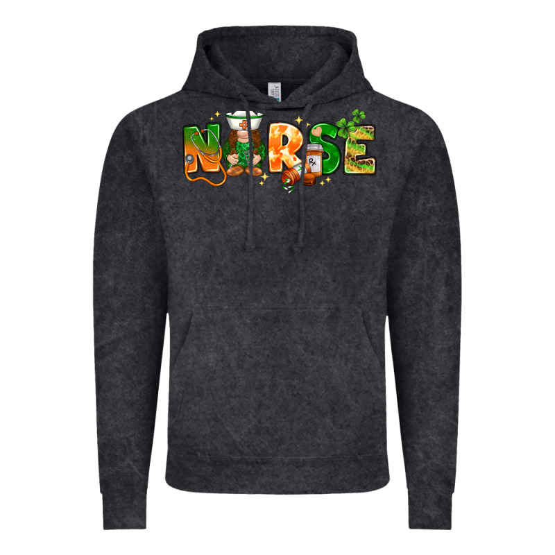 St. Patrick's Day Nurse With Gnome Vintage Hoodie by HowdyJamesFarm | Teevron