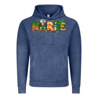Vintage Denim St. Patrick's Day Nurse with gnome Vintage Hoodie - HowdyJamesFarm