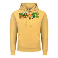 Vintage Mustard St. Patrick's Day Nurse with gnome Vintage Hoodie - HowdyJamesFarm