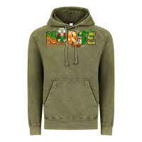 Vintage Olive St. Patrick's Day Nurse with gnome Vintage Hoodie - HowdyJamesFarm