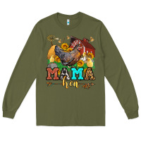 Army Green mama hen western olivia Long Sleeve Tee - OliviaCreatesArt