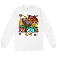 White mama hen western olivia Long Sleeve Tee - OliviaCreatesArt