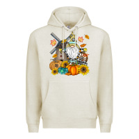 Oatmeal Heather Happy Fall Premium Hoodie - CowhideDigitalArt
