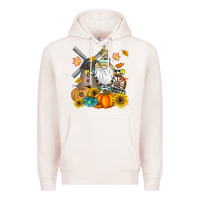 Pale Pink Happy Fall Premium Hoodie - CowhideDigitalArt
