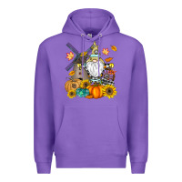 Purple Happy Fall Premium Hoodie - CowhideDigitalArt