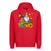 Red Happy Fall Premium Hoodie - CowhideDigitalArt