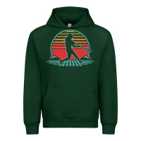 Forest Green Softball Retro Vintage 80s Style Player Gift Urban Hoodie - longCreatives