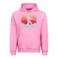 Fuchsia Pink Softball Retro Vintage 80s Style Player Gift Urban Hoodie - longCreatives