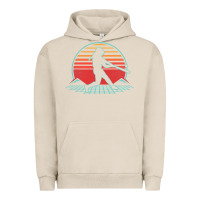 Pigment French Oak Softball Retro Vintage 80s Style Player Gift Urban Hoodie - longCreatives