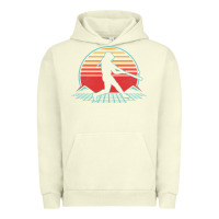 Pigment Pistachio Softball Retro Vintage 80s Style Player Gift Urban Hoodie - longCreatives