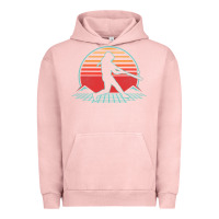 Pigment Salmon Softball Retro Vintage 80s Style Player Gift Urban Hoodie - longCreatives