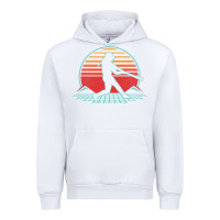 White Softball Retro Vintage 80s Style Player Gift Urban Hoodie - longCreatives