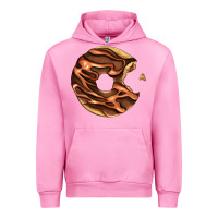 Fuchsia Pink chocolate donut Urban Hoodie - AdoDesignShop